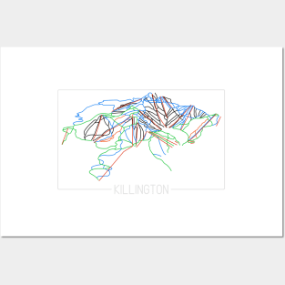 Killington Trail Rating Map Posters and Art